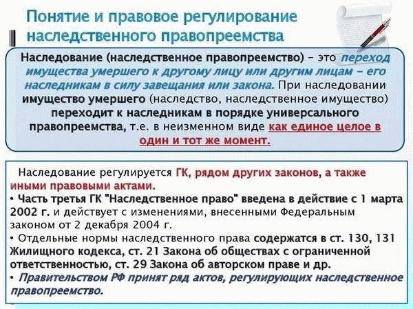 Принципы определения правопреемника в российском законодательстве